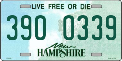 NH license plate 3900339