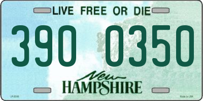 NH license plate 3900350