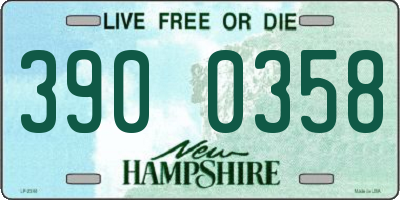 NH license plate 3900358