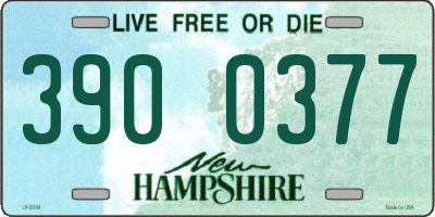 NH license plate 3900377