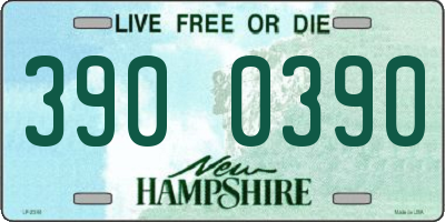 NH license plate 3900390