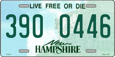 NH license plate 3900446