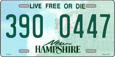 NH license plate 3900447