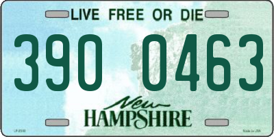 NH license plate 3900463