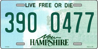 NH license plate 3900477