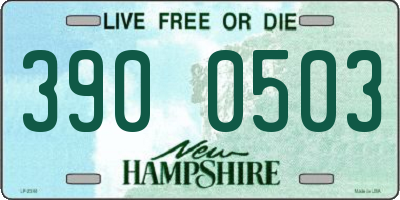 NH license plate 3900503