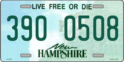 NH license plate 3900508