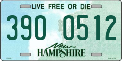 NH license plate 3900512
