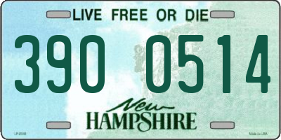 NH license plate 3900514