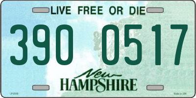 NH license plate 3900517