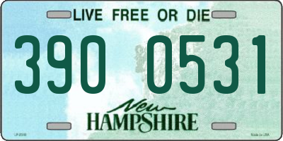 NH license plate 3900531