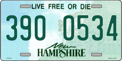 NH license plate 3900534