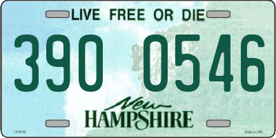 NH license plate 3900546