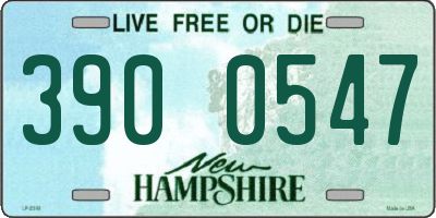 NH license plate 3900547
