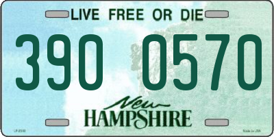 NH license plate 3900570