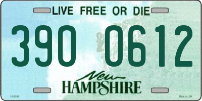 NH license plate 3900612