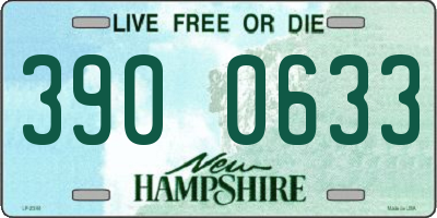 NH license plate 3900633