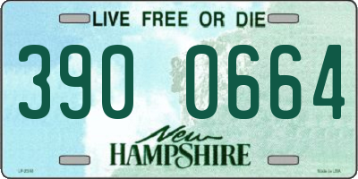 NH license plate 3900664