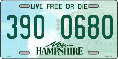 NH license plate 3900680