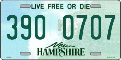 NH license plate 3900707