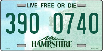 NH license plate 3900740
