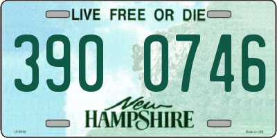 NH license plate 3900746