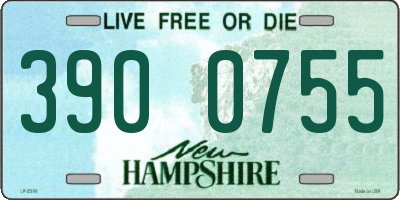 NH license plate 3900755