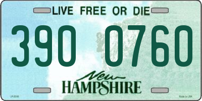 NH license plate 3900760