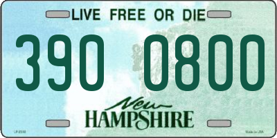 NH license plate 3900800