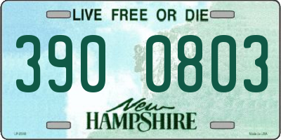 NH license plate 3900803