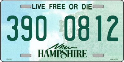 NH license plate 3900812
