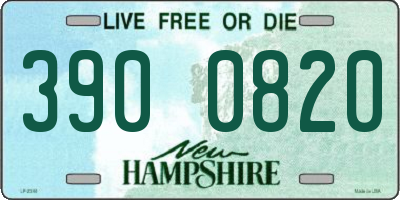 NH license plate 3900820