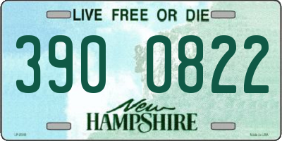 NH license plate 3900822