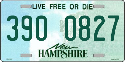 NH license plate 3900827