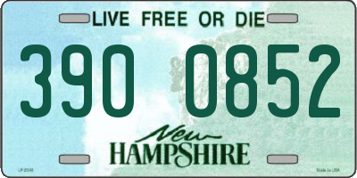 NH license plate 3900852