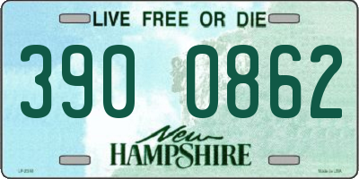 NH license plate 3900862