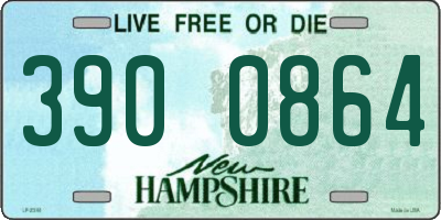 NH license plate 3900864