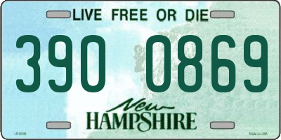 NH license plate 3900869