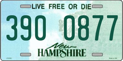 NH license plate 3900877