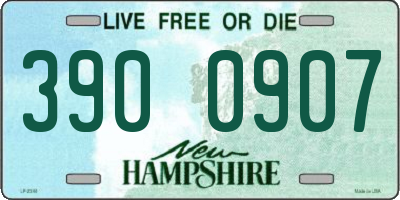 NH license plate 3900907