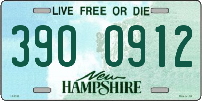 NH license plate 3900912