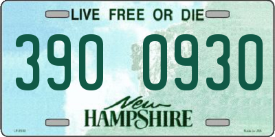 NH license plate 3900930