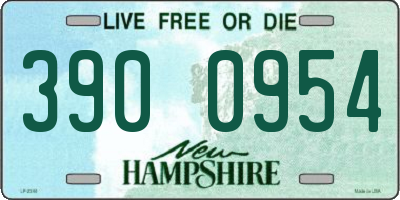 NH license plate 3900954