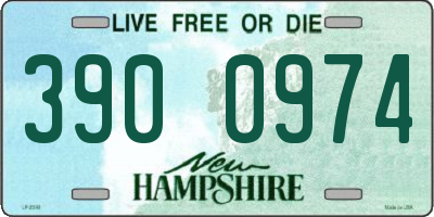 NH license plate 3900974