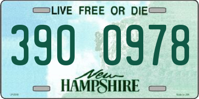 NH license plate 3900978