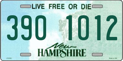 NH license plate 3901012