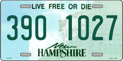 NH license plate 3901027