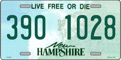 NH license plate 3901028
