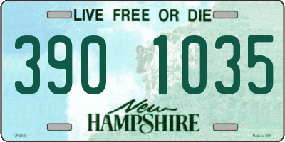 NH license plate 3901035