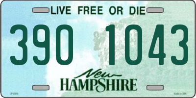 NH license plate 3901043